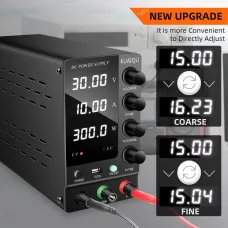KUAIQU SPS-C Series Adjustable Voltage Power Supply Precision Control from 0-120V Voltage and 0-10A Current Superior Load Stability Detailed Digital Display Compact Design Ideal for Electronics Testing and Servicing