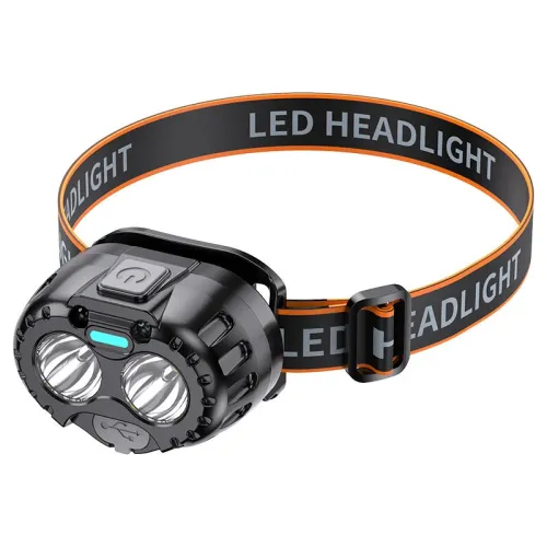 Bikight Smart Sensor Powerful LEHeadlamp USB Charging Emergency Head Flashlight 250LM XPLEHeadlight IPX4 Waterproof for Outdoor Camping Fishing