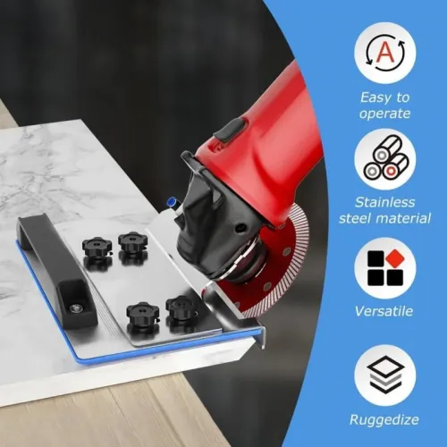 Stainless Steel Angle Grinder Stand Universal 100 Tile Cutting Tool 45 Degree Chamfering Bracket Adjustable Holder for Ceramic Tile Cutting
