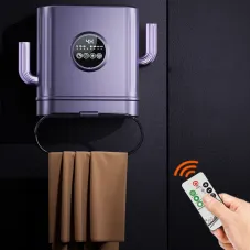 Multifunctional Wall Mounted Heater Portable Bathroom Electric Heater Clothes Drying Rack Fast Heating Desktop Heater with Remote Control