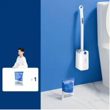 Automatic Chuck Open Cover Disposable Toilet Brush Household 360 Angle Wall Hanging With Cleaning Tablets Toilet Cleaner