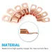 60pcs Wire Lug Copper Ring SC6-25 Copper Connectors Bare Cable Electric Crimp Terminal Connector Kit