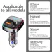 Car FM Transmitter PD Type C Dual USB Ambient Player MP3 Charger Bluetooth 5.3 Wireless Light Handsfree PD QC3.0