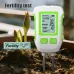 5 in 1 High Accuracy Soil Sensor Tester Moisture pH Fertility Temperature Sunlight Meter Corrosion Resistant Probes LCD Display Anti Slip Handle