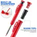 8 Pack Carpenter Pencil Set with Deep Hole Marker Built-in Sharpener and Carbide Scribe Marking Tool for Woodworking Marking Mechanical Pencils with Multi-Color Refills