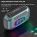 SANSUI F31 Mini bluetooth Speaker Dual 40mm Magnetic Speakers Bass Enhancement Unit RGB Light Hands-free Call Support TF Card USB Drive 3.5mm AUX Playback FM Radio Mini Wireless Speakers