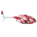 Eachine E220S MD500 RC Helicopter Spare Parts Red Nose Cover Set / Tail Wing Set / Canopy