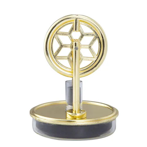 K311 Golden Mini Low Temperature Stirling Engine Model Aluminum Alloy Difference Steam Power Piston Physics Experiment Science Discovery Production Invention Desktop Decorations Collection Toys