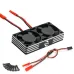 For OKHL Radiator 540 550 3650 3660 3670 Motor Cooling High Speed Metal Dual Fan 3010 1/7 1/8 1/10 Engine RC Cars Vehicles Models Spare Parts