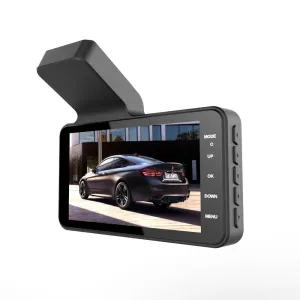 4 Inch Dash Cam HD 1080P Car DVR Front Rear Dual Recording Reversing Image 24H Parking Dual Lens Driving Recorder