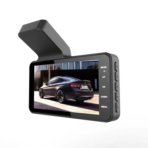 4 Inch Dash Cam HD 1080P Car DVR Front Rear Dual Recording Reversing Image 24H Parking Dual Lens Driving Recorder
