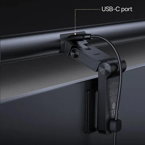 Baseus Asymmetric Light Source Magnetic Monitor Light Bar Desk Lamp Stepless Touch Dimming USB Hanging Light LED Monitor Light Reading Light for Learning Work