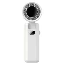 Handheld Fan Mini Fan with Digital Display 180 Folding Multi-Angle Air Supply USB Fan 3600mAh High Speed Fan