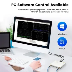 LibreVNA 100kHz-6GHz Vector Network Analyzer Professional USB Based VNA Full 2-Port Antenna Analyzer External Reference