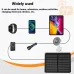 9W Portable Solar Panel Monocrystalline Silicon 6V Outdoor Charging Mobile Phone Tablet Power Bank USB-C USB-A Output