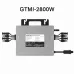 GTMI-2000W/2400W/2800W Grid Tie Mppt Pure Sine Wave 120 230V Solar Micro Inverter, Waterproof Automatic Identification Power Inverters Solar Grid Tie Micro Inverter for Balcony Power Plant