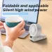 Foldable Handheld Fan 150 High Speed Adjustable Noise Free USB Rechargeable 5000mAh Lightweight Design Cooling