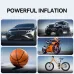Portable Electric Tire Inflator Cordless Air Pump Built Battery with Digital Pressure Gauge for Car, Motorcycle, Bike, Balls
