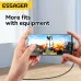 ESSAGER ES-X47 5A 100W Type-C to Type-C Digital Display Cable PD Fast Charging Data Transmission Copper Core Line 1M/2M Long for iPhone 17 17Pro 16 Pro Max 15 for Xiaomi 17pro for Huawei Mate XTs