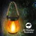 IPRee Camping Light Solar Flame Lights USB Rechargeable IPX4 Waterproof1500mAh Hanging Lantern Outdoor Garden Light