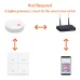 Tuya Smart ZigBee3.0 Switch 4 Gangs Scenario 12 Scenes Switch Push Button Controller Support Home Assistant Zigbee3.0 Gateway Required
