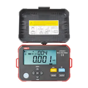 UNI-T UT620C+ Plus Micro Ohmmeter 0.001m to 300.0k 1A Current Four Wire Measurement USB Data Transfer Rechargeable Battery High Precision Resistance Tester