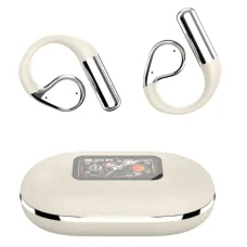 YYK LY19 AI Translation OWS Wireless Earbuds bluetooth 5.4 Earphone with LCD Touch Screen CVC Call Noise Reduction High Frequency Diaphragm Driver 480H Battery Life Soft Silicone Earhooks Sports Headset