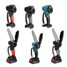 88VF 4000RPM 6'' Cordless Electric Chainsaw Wood Cutter Saw W/ None/1/2 Battery For Makita 18V Battery