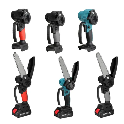 88VF 4000RPM 6'' Cordless Electric Chainsaw Wood Cutter Saw W/ None/1/2 Battery For Makita 18V Battery