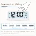 MK8001 LCD Digital Alarm Clock Night Light Electronic Clock Temperature Humidity Calendar Week Display Intelligent Bedroom Clocks