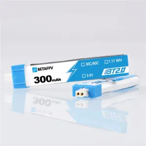 8PCS BETAFPV BT2.0 4.35V 300mAh 1S 30C Battery for Cetus Lite/Cetus/Moblite7 FPV Drones