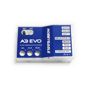 HobbyEagle A3 EVO 6-Axis Gyro Flight Controller Balancer For Delta-wing Fixed Wing RC Airplane