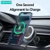 USAMS US-CD222 Wireless Magnetic Car Phone Holder 360 Rotary Air Vent Mount Stand for iPhone 15 14 13 for Xiaomi 14pro for Samsung Galaxy S24 for Huawei Mate60 Pro