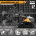 HJ Models 689-714A 1/16 2.4G 16CH RC Car Excavator Engineering Vehicles Alloy Bucket Digging 680 Rotation Spray LED Light Sound RTR Toys