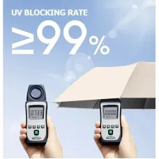 10 Ribs Fully Automatic Handle Umbrella 106cm Detachable Handle Reverse Opening UV Umbrella with Windproof Reflective Stripe Reverse Fold Umbrella Carabiner Travel