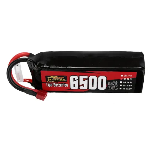 ZOP Power 11.1V 6500mAh 60C 3S LiPo Battery T Plug for RC Car