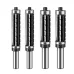 1/2 Inch 12.7mm 12mm Shank Spiral Flush Trim Router Bits Top & Bottom Bearing Router Bit with 3/4"(19mm) Cutting Diameter For Woodworking Milling Cutter