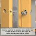 Door Latch Mortise Tool Door Lock Installation Kit Stainless Steel Blades Fits 1 Inch Edge Hole Compatible with 1-3/4 Inch or 1-3/8 Inch Thick Doors Easy Flush Mounting Accurate Woodworking Tool