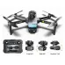 XKJ KAI TWO 249g GPS 5G WiFi FPV with 4K ESC HD Dual Camera 3-Axis Mechanical Gimbal 5.6" Touchable LCD Screen Controller 360 Obstacle Avoidance Brushless Foldable RC Drone Quadcopter RTF
