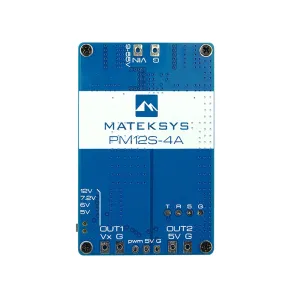 MatekSys PM12S-4A Power Module 9-55V Dual Step-Down Voltage Regulators with TVS Protection for RC FPV Racing Drones