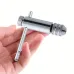 Adjustable T-Handle Ratchet Tap Wrench with 5pcs Metric Tap Set M3-M8 Sturdy Steel Ideal for Metal Wood Plastic Aluminum
