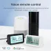 Tuya WiFi ZigBe Temperature Humidity Sensor with Screen Time Display Smart Home Indoor Hygrometer Voice Control with Alexa Google Smart Life