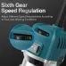 6 Speed 800W Compact Wood Router Electric Trimming Machine Hand Trimmer 30000rpm Woodworking Milling Engraving Home DIY Power Tools