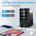 KUAIQU SPS-C-S Series Adjustable DC Power Supply OVP OCP 0-120V 150W 300W 360W 0-10A withKnob with Buzzer USB-A USB-C PPS PDO Port