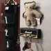 Modern Melody Music Note Key Holder Storage Box Rack Wall Mounted Key Holder Guitar Keyring Hook Holder with 4 Guitar Plugs
