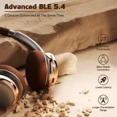 Weofly Nova bluetooth 5.4 Headset Wireless Headphone ANC ENC Noise Cancelling 40mm Dynamic Driver 58H Playback Hands-free Call Portable On-ear Headphones