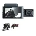 3 inch IPS Screen 3-Channel Driving Recorder 1080P HD 360 Rotation Dash Cam Without / With WiFi Loop Recording