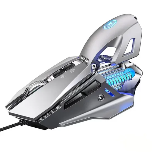 YinDiaoG10 Wired Macro Programming Gaming Mouse Colorful Water-cooled Light 7200 DPI Mice with LED Backlight 7 Button USB Gamer Mouse for PC Laptop