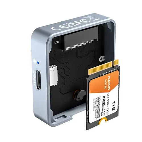 MAIWO M.2 2230 NVMe SSD Enclosure External SSD Case USB-C 3.2 Gen2 to PCI-E NVMe for iPhone 15 Pro Max ProRes MacBook PC Case