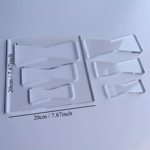 Butterflies Router Template Set Transparent Acrylic Butterflies Template Multiple Sizes 5mm Thick Clear Router Template for Precise Woodworking and Crafting